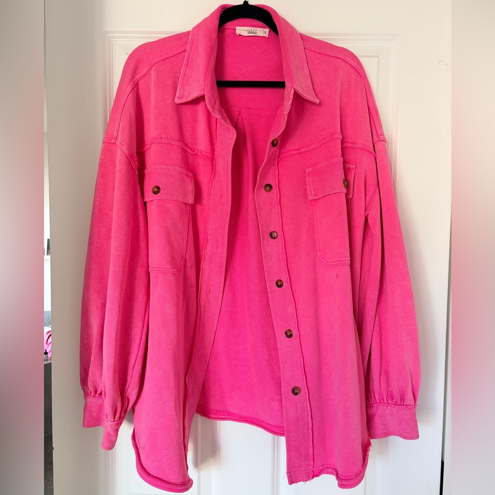 TALULAH Vibrant Pink Utility Jacket